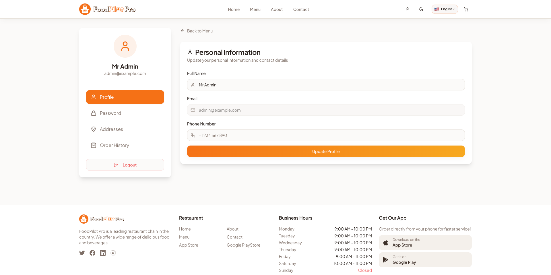 Customer Profile